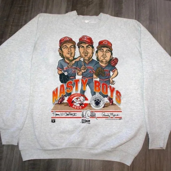 Shirts 199 Cincinnati Reds Nasty Boys Shirt Baseball Sweatshirt